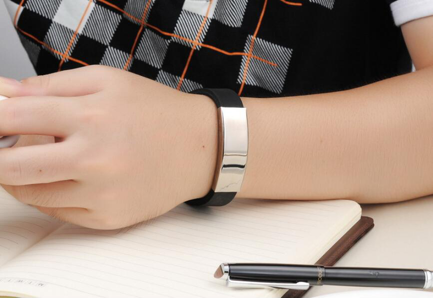 Metal Clip Blank Wristbands