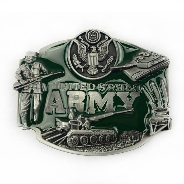 Souvenir Gift Personalized US Military Army 3D Belt Buckle 