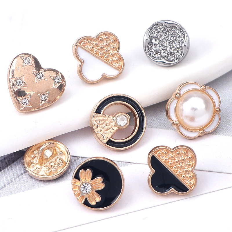 Rhinestone Metal Buttons