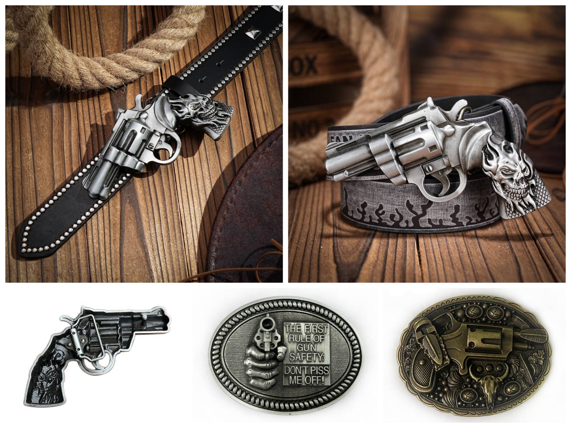 Gun Belt Buckle for Garment Accessories