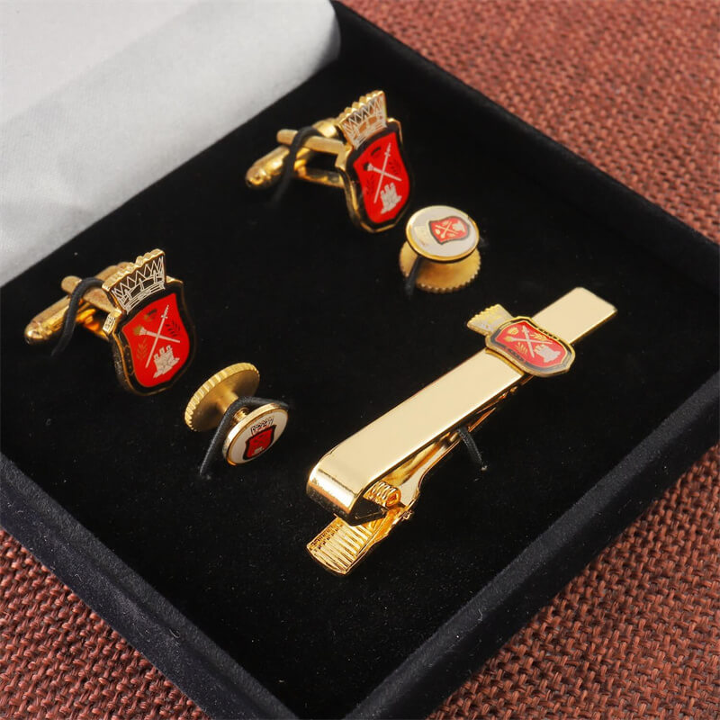 HTA-010 Cufflink+tie clip (2)