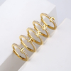 Hot Sale Fashion Jewelry Gold Plated Brass 26 Letter Ring