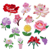 No MOQ Custom Fashion Multicolor Flower Embroidered Patches