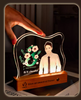 DIY Promotional Gift Glowing Light LED Base Acrylic Trophy 