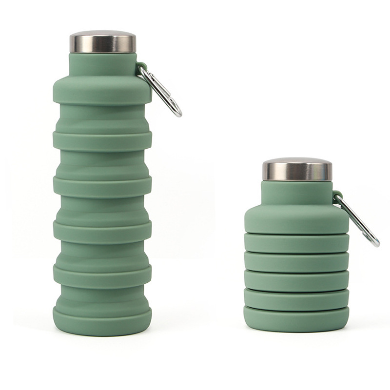 Silicone Foldable Drink Gym Travel Tumbler Cup 