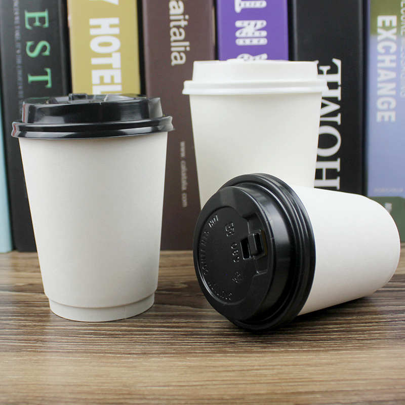 Disposable Coffee Tea Paper Cup with Lid