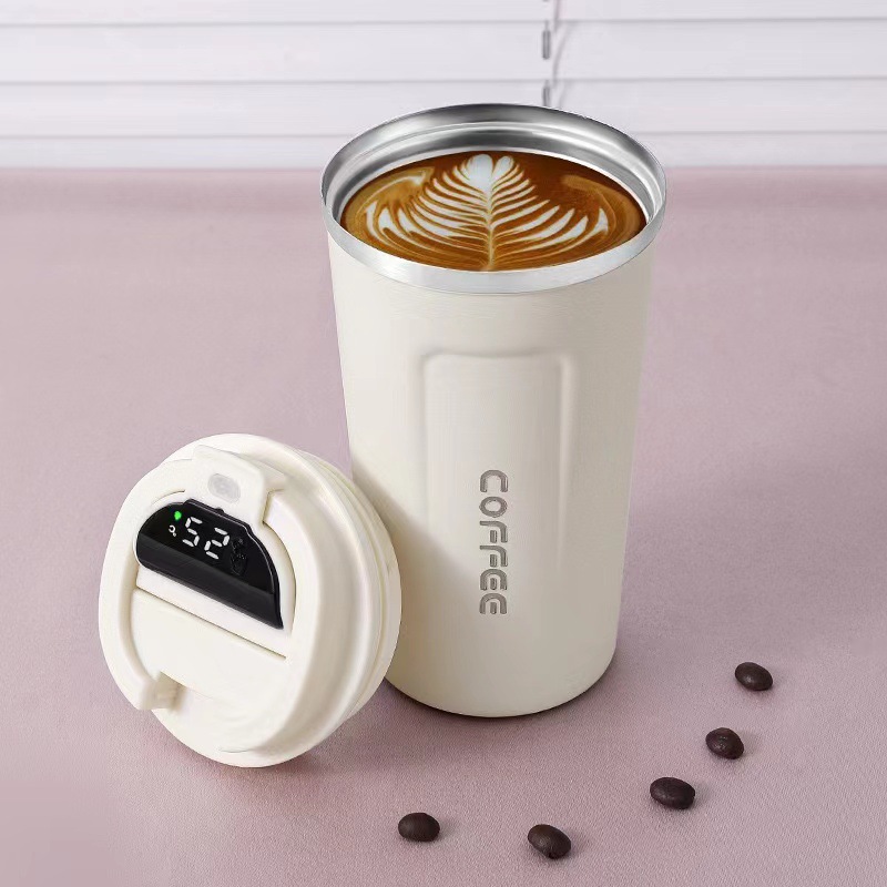 Stainless Steel Smart LED Temperature Display Vacuum Cup 
