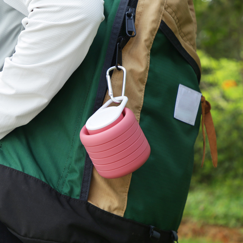 Silicone Foldable Drink Gym Travel Tumbler Cup