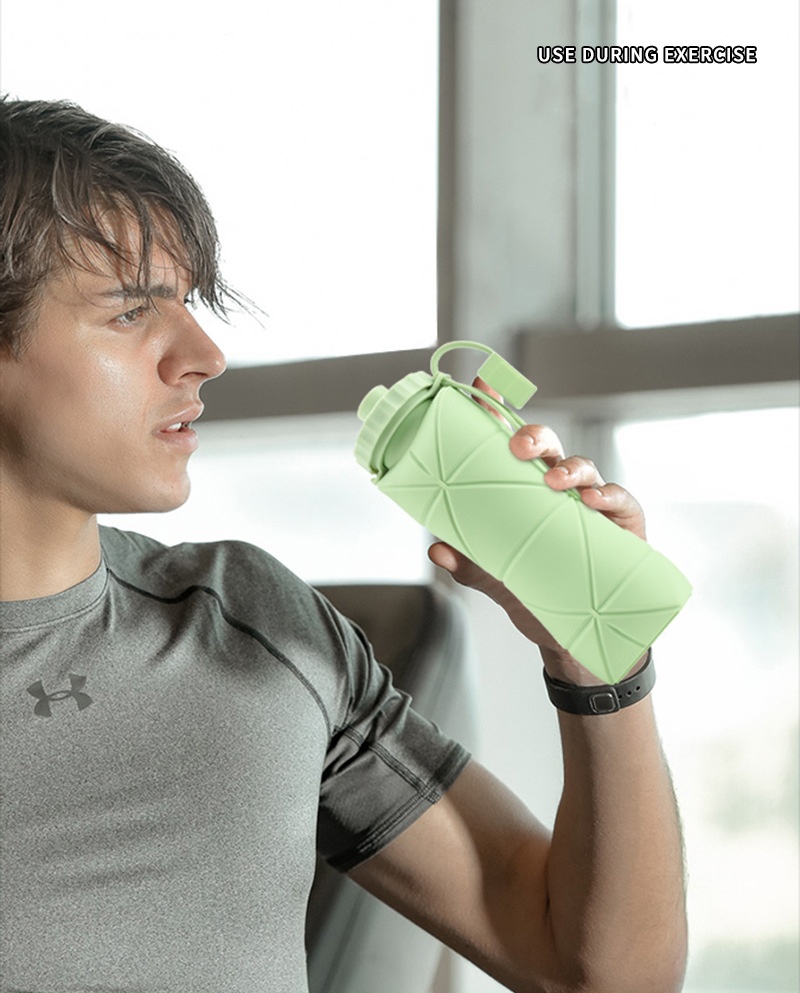 Silicone Foldable Drink Gym Travel Tumbler Cup