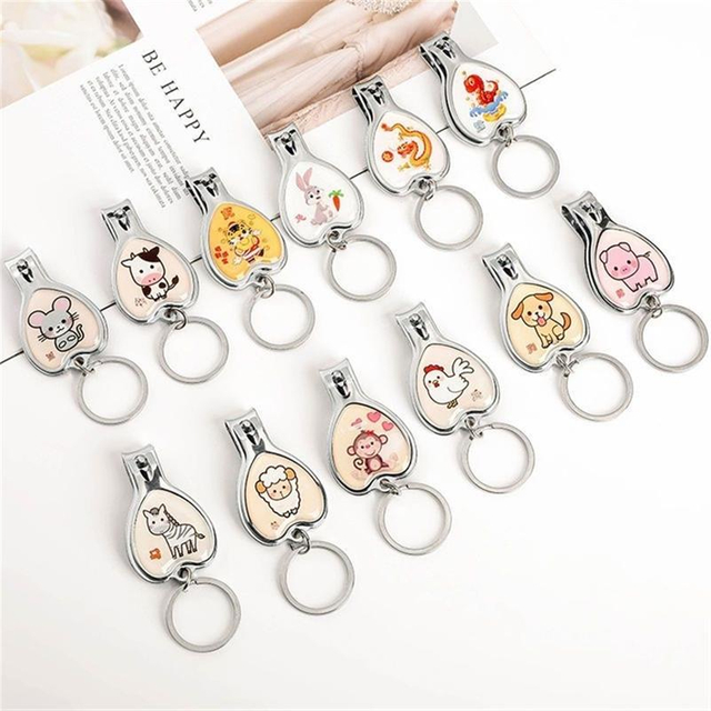 Personalized Metal Bottle Opener Keychain Nail Clipper 