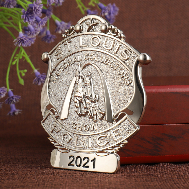 Custom Make 3D Zinc Alloy Badge for Police Department 