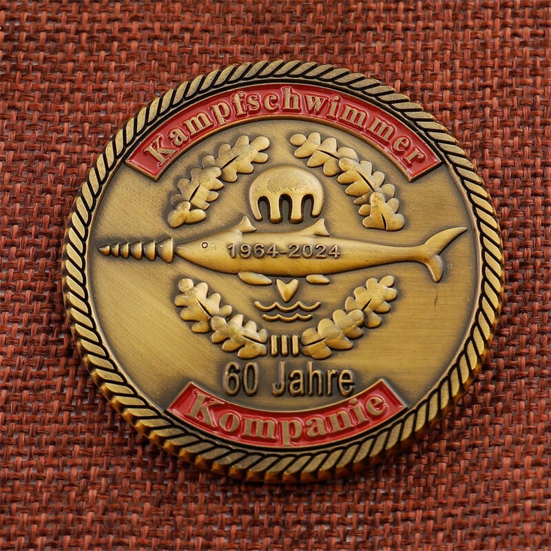Bronze 3D Challenge Coin 