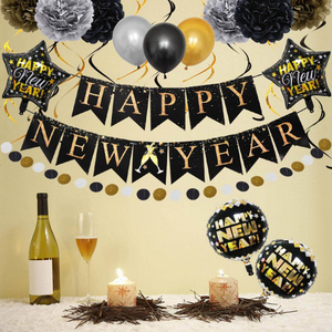 18 Inch Aluminum Foil Globos Happy New Year Mylar Balloons