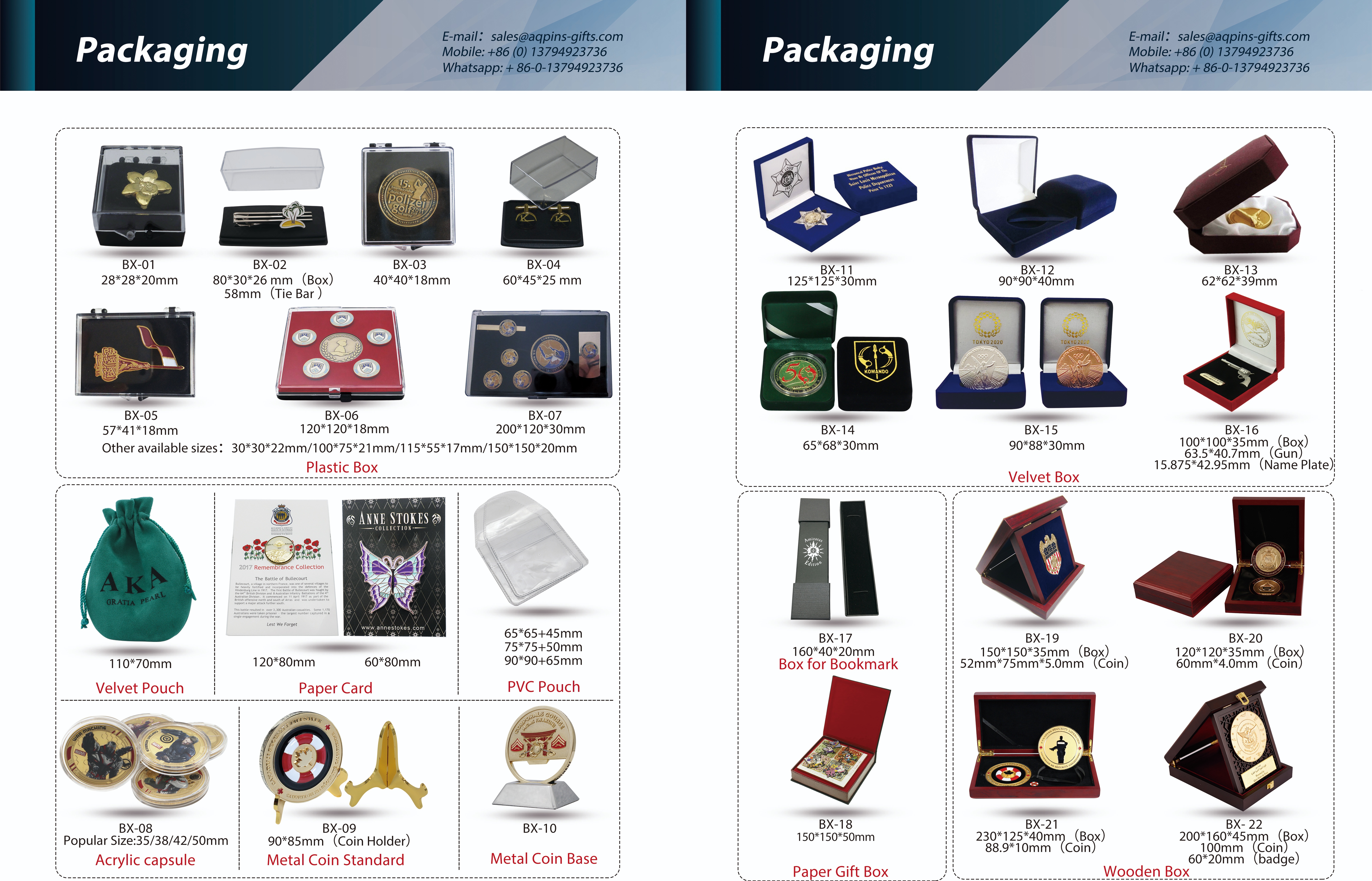 package lapel pin box bag 