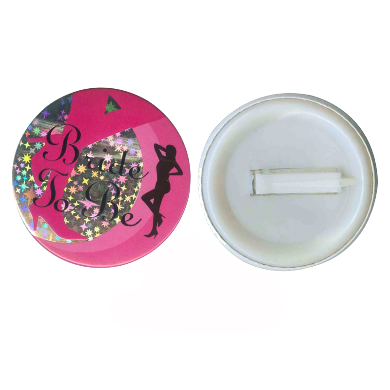 button badge plastic pin 