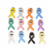  1 Inch Cancer Illness Awareness Colorful Ribbon Lapel Pin
