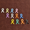  1 Inch Cancer Illness Awareness Colorful Ribbon Lapel Pin