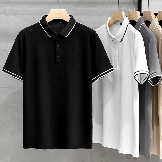 Short Sleeve Business Restaurant Waiter Uniform Polo T-Shirt 