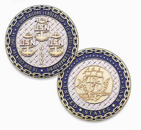 Fascinating Navy Challenge Coin