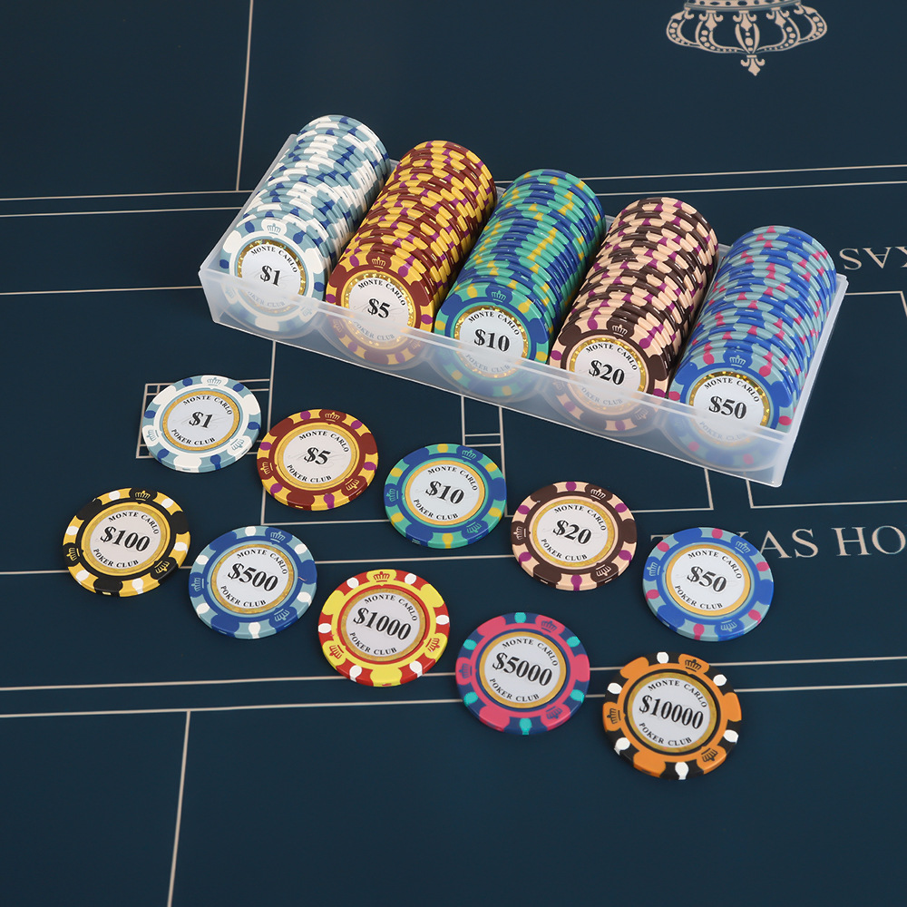 Round Clay Poker Clips For Chess And Card Room