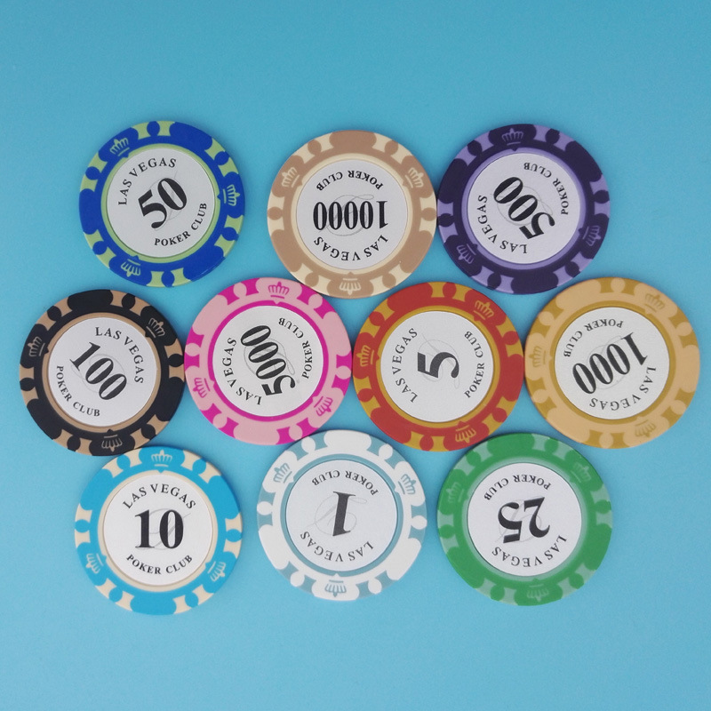 Round Clay Poker Clips For Chess And Card Room