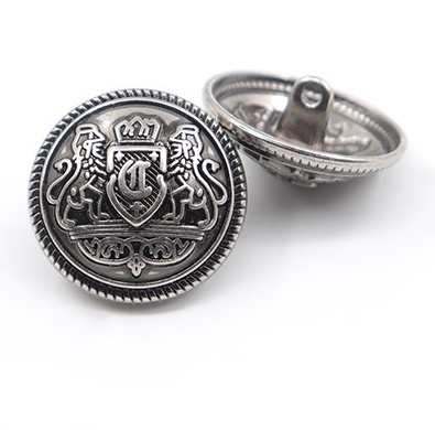 metal button antique silver
