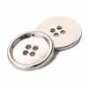 Custom Round Metallic Buttons with 4 Holes for Coat