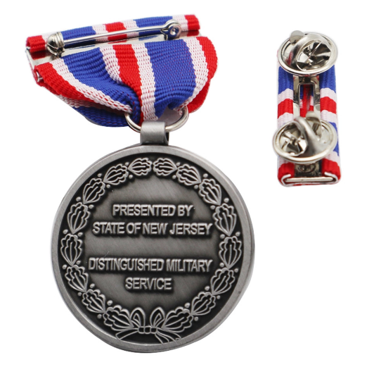 Customized USA Military Service Medal With Short Ribbon