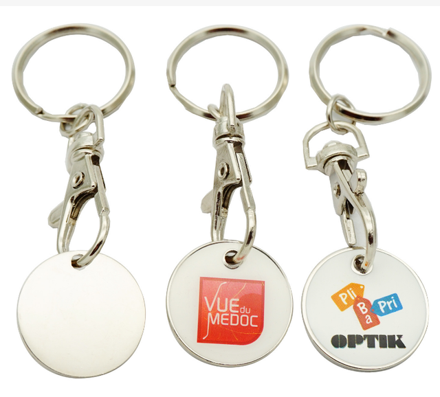 Best Selling Shopping Cart Metal Printed Trolley Coins 