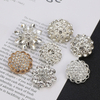 Custom Logo Chanel Style Metal Buttons With Rhinestone