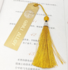 Wholesale Custom Metal Rectangle Hollow Bookmark With Tassel