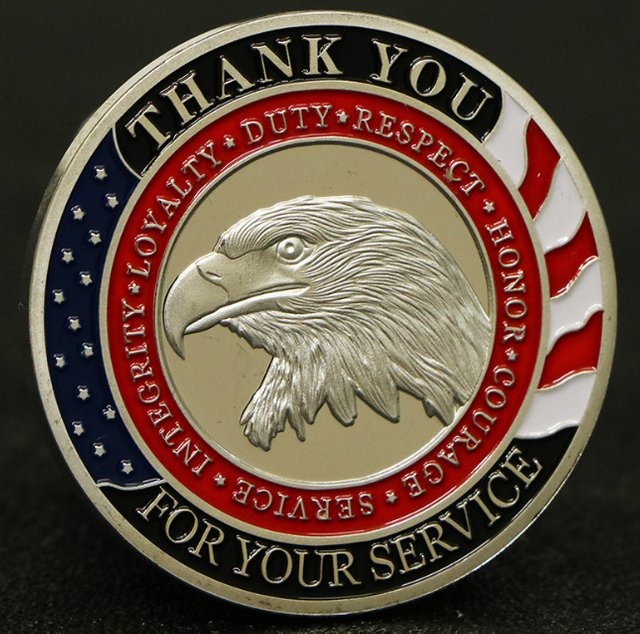 OEM Wholesale Custom Souvenir Metal Honor Challenge Coins 