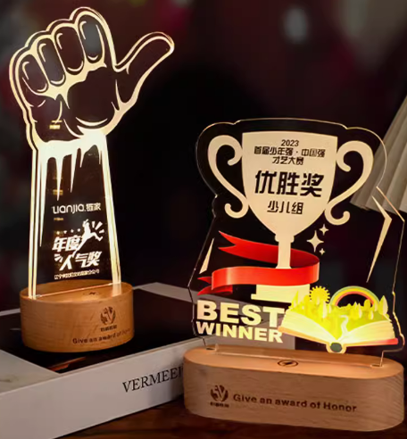 Glowing Acrylic Trophy