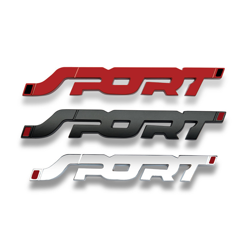 sport car metal logo sticker 