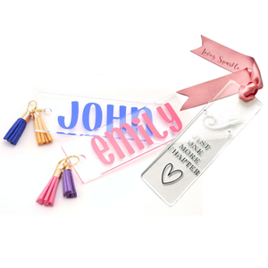 Hot Sale Cheap Decorative Acrylic Bookmark For Souvenir Gift