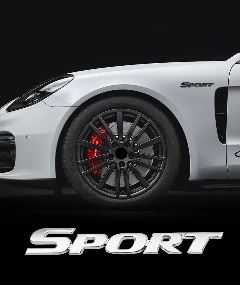 sport car metal logo 
