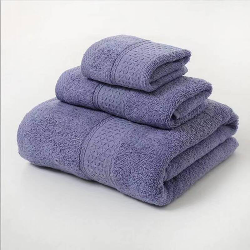 purple towel 