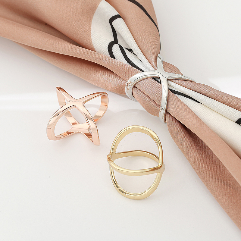 800-6Napkin Scarf Buckle Ring