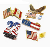 Gold Plated Pride Clothing Accessory American USA Flag Pin