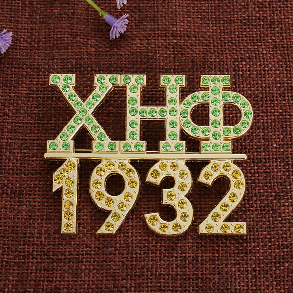 Chi Eta Phi Nurse Jewelry Rhinestone Brooch