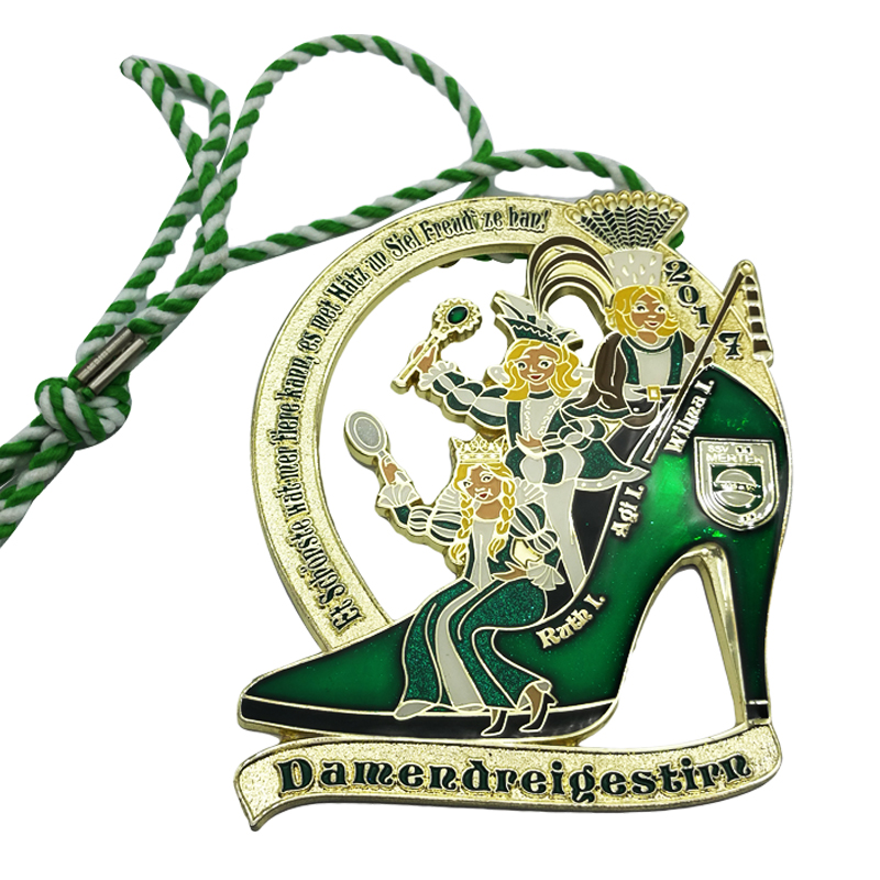 medal with cord ribbon