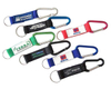 Custom PVC Logo Short Strap Lanyard With Carabiner And Ring