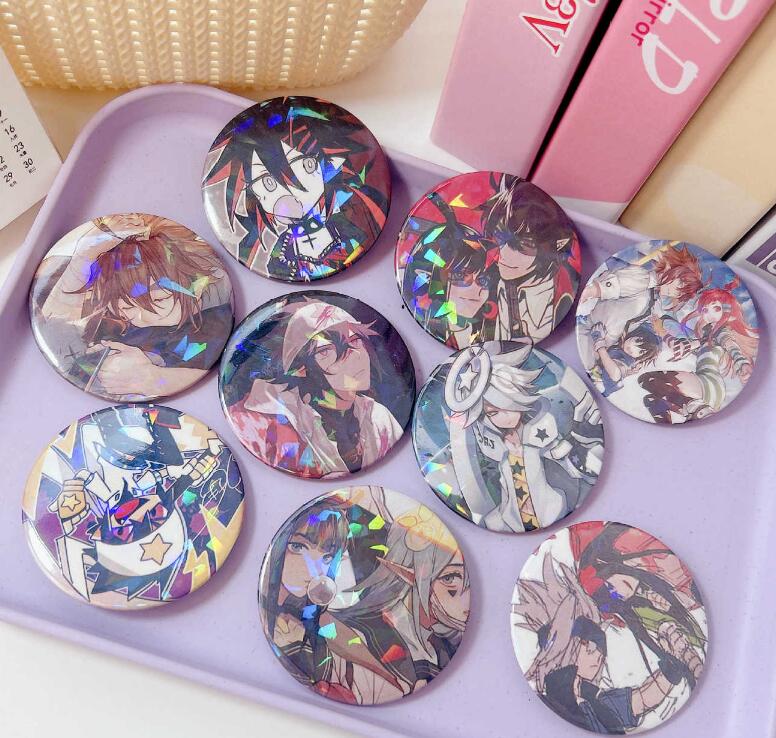 button badge with photo stand 