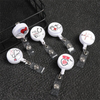 32mm dia Retractable Plastic Badge Reel with Clip on Back