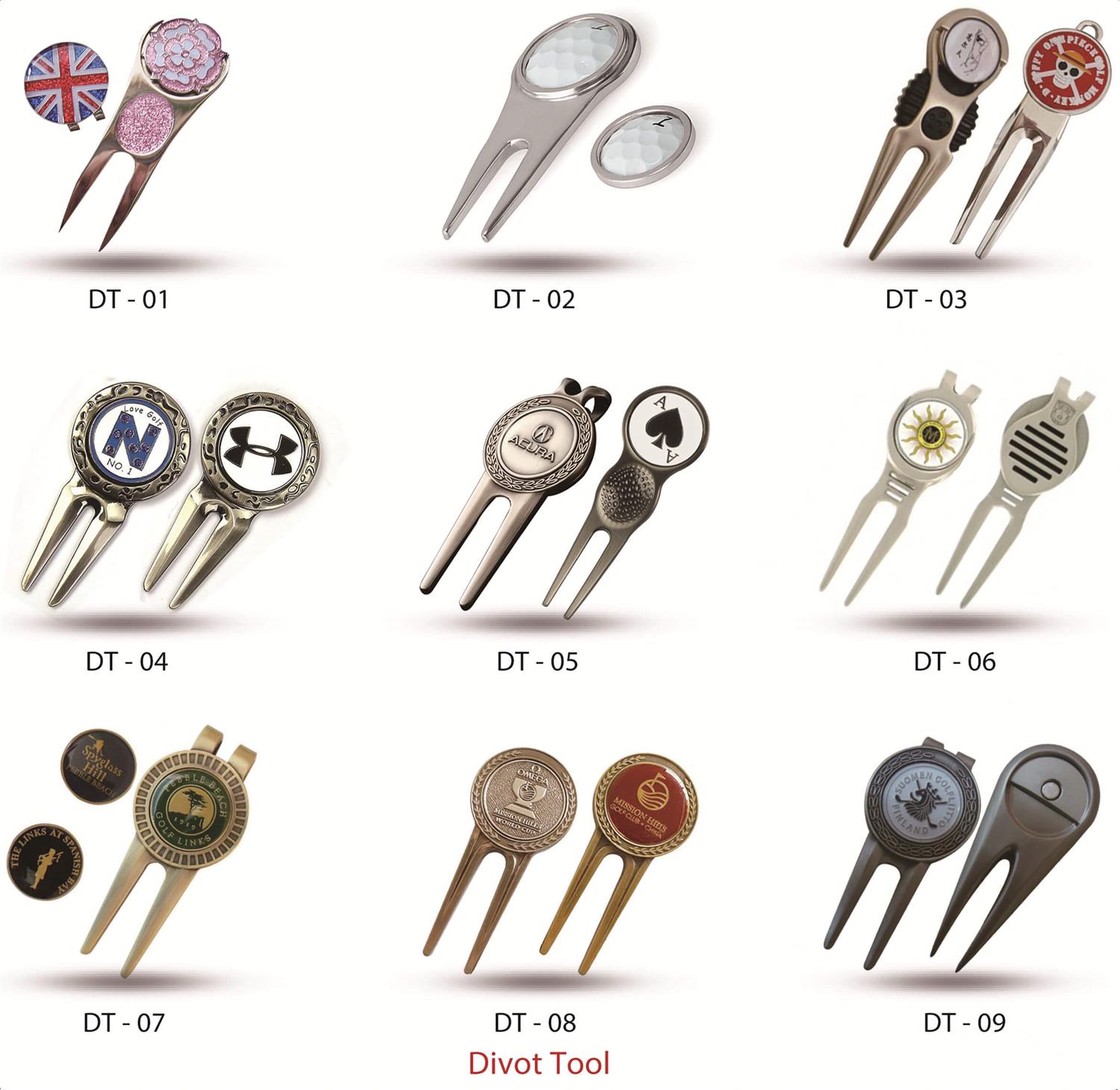 existing golf divot tool with ball marker