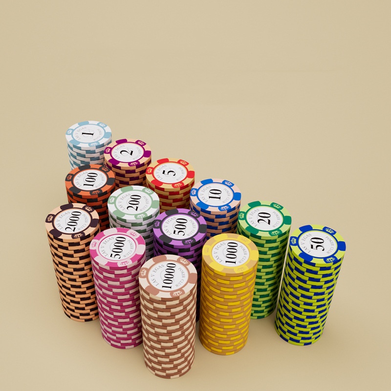 Plastic ABS Golf Ball Marker Poker Chip Set 