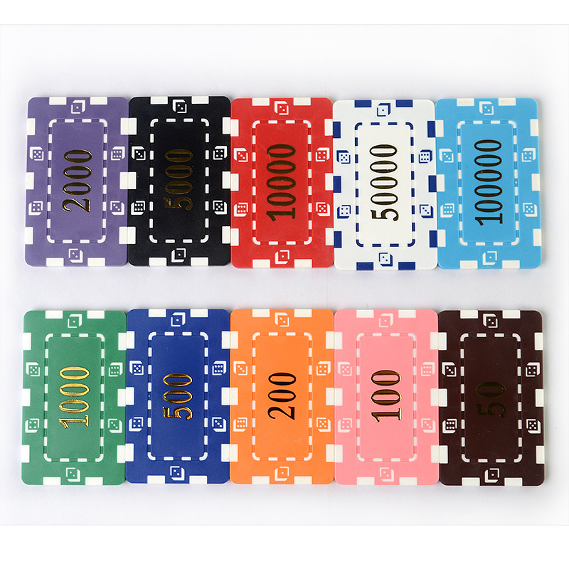 Plastic ABS Golf Ball Marker Poker Chip Set