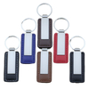 Personalised Logo Leather Keychain With Metal Head