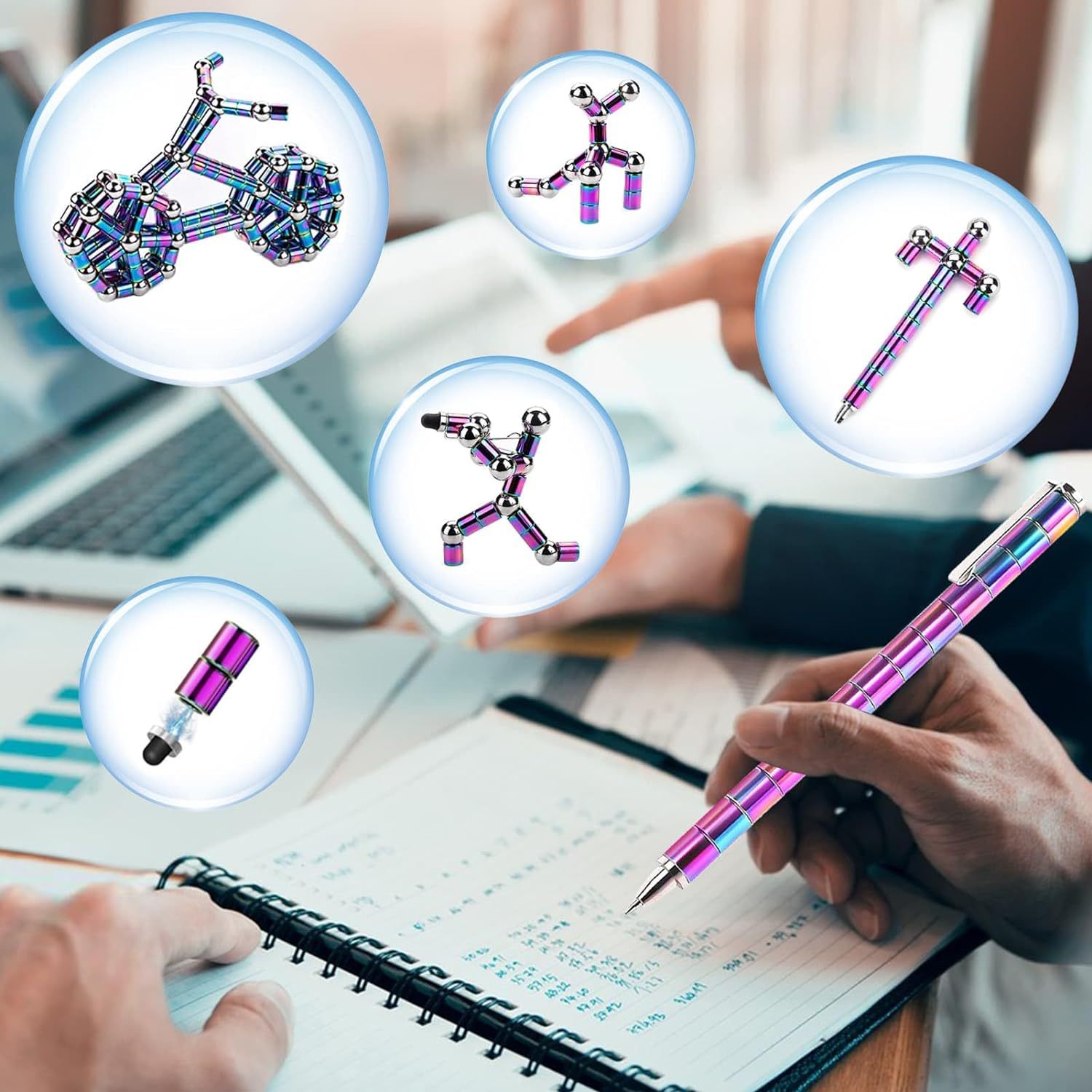 Magnetic Fidget Writing Ballpoint Pen