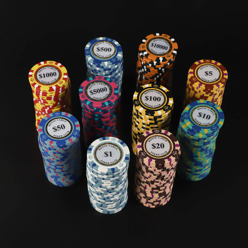 Round Clay Poker Clips